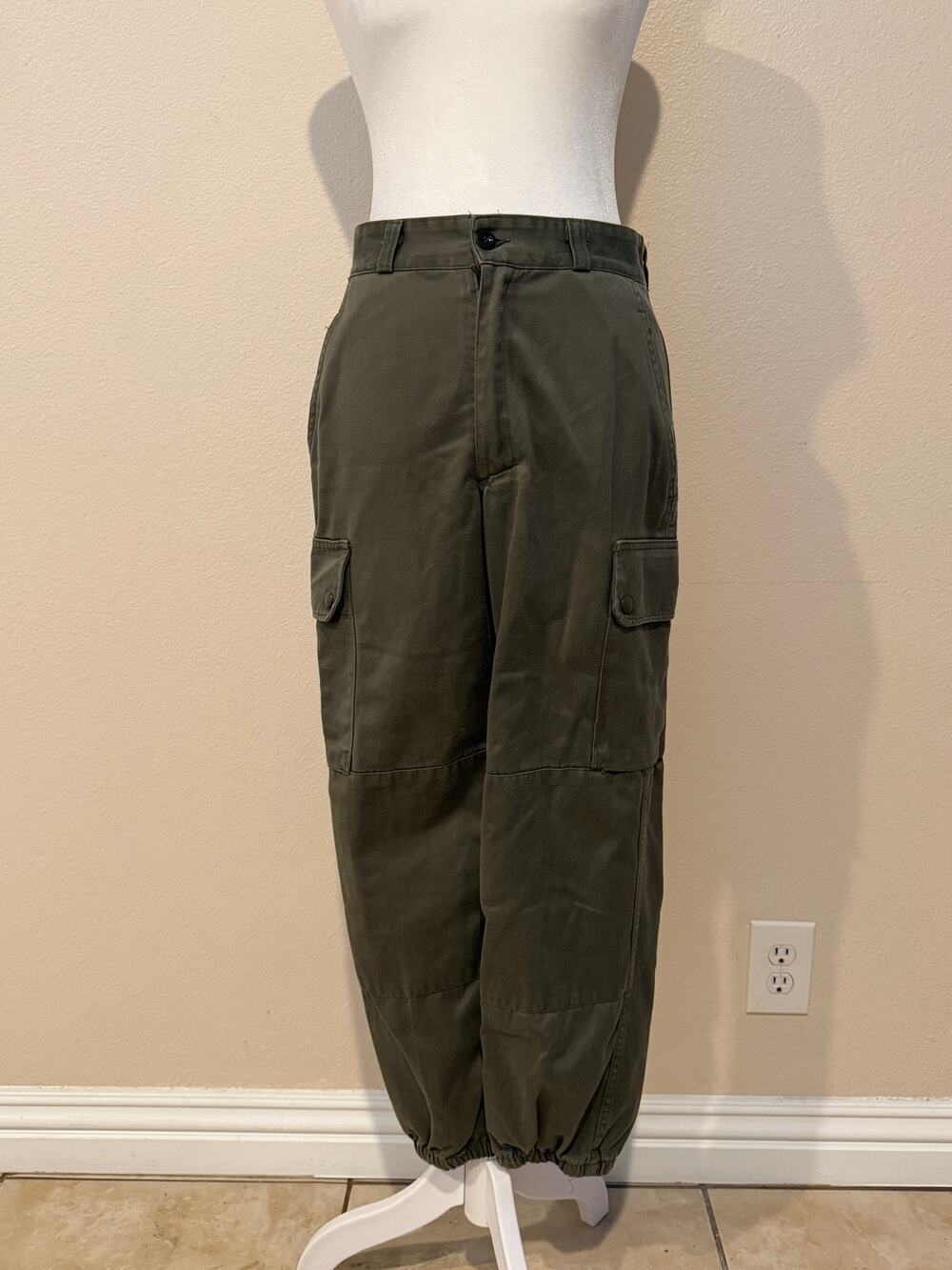 Nasty Gal Olive Cargo Jogger Pants